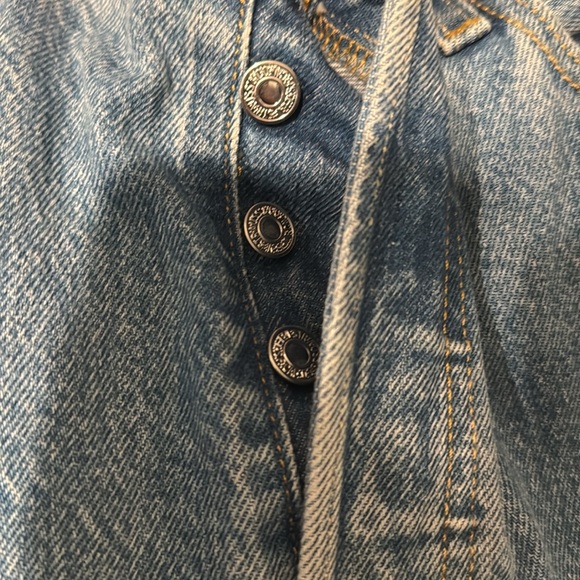 Women's Vintage Big E Jeans Button Fly Premium 501 - Picture 3 of 5